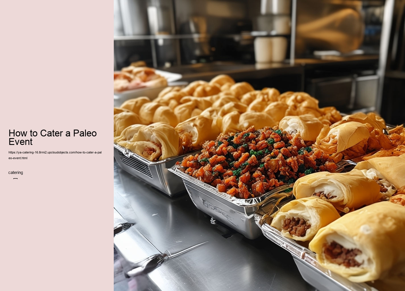 How to Cater a Paleo Event