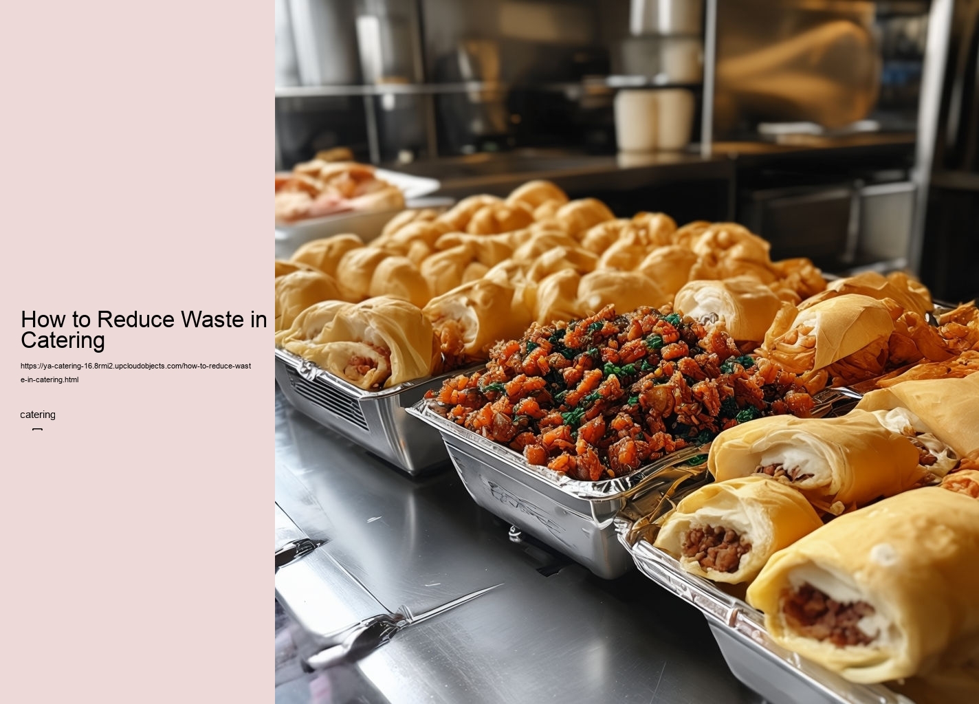 How to Reduce Waste in Catering